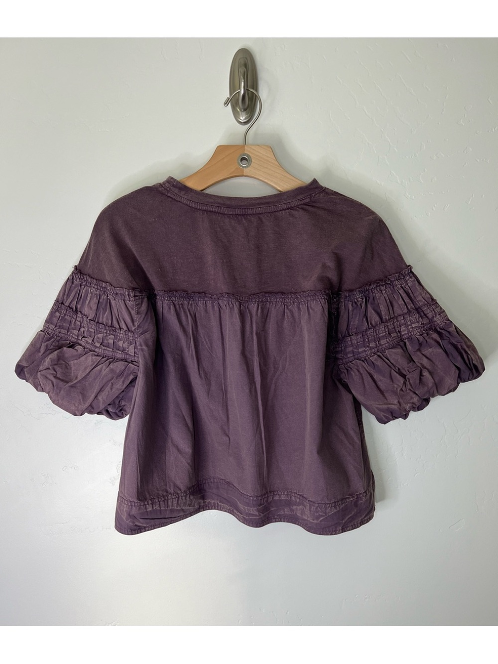 Pilcro Reworked Ruffle-Sleeve Top - Picture 2 of 3